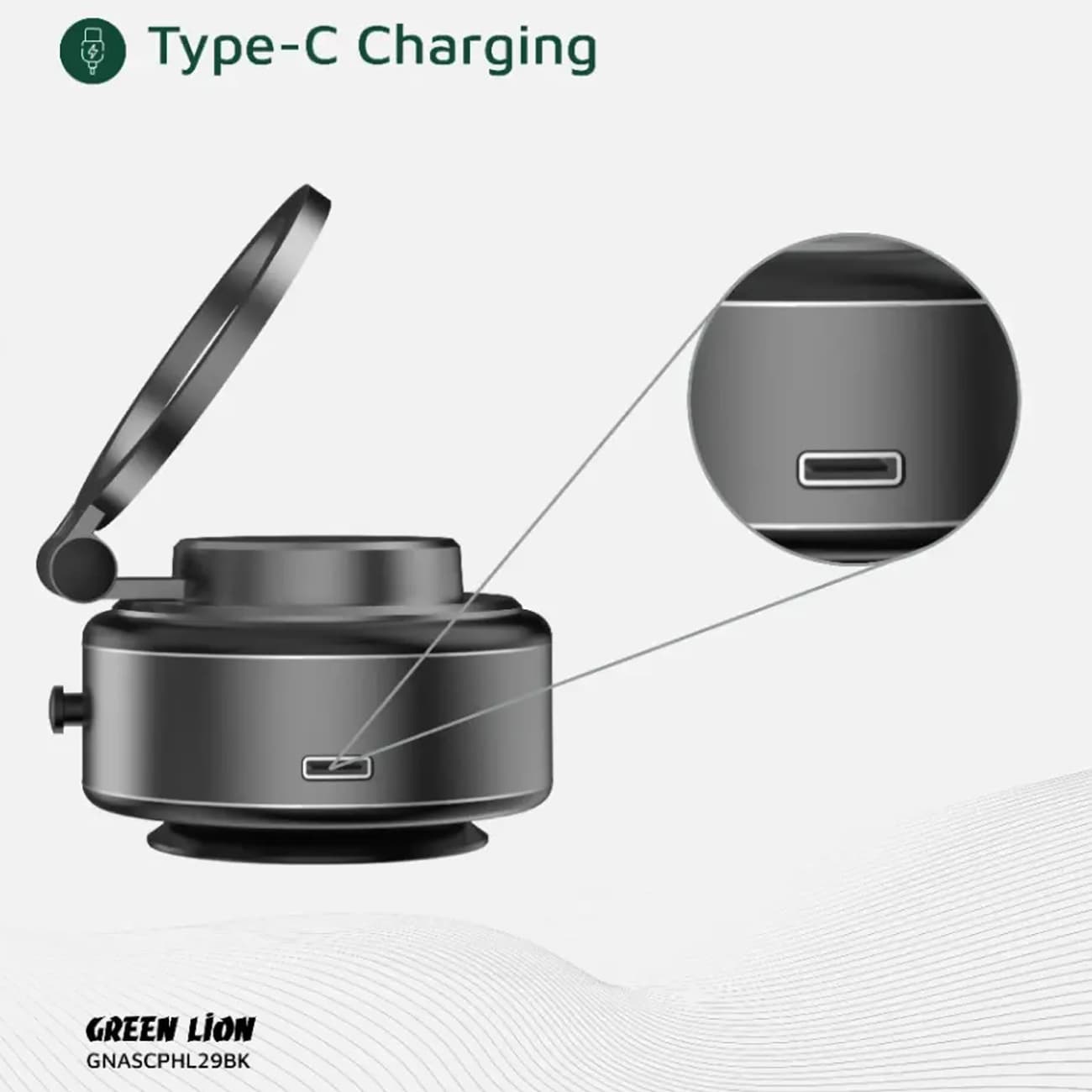 هولدر مگنتی وکیومی خودرو گرین لاین Green Lion مدل GX-29 — تصویر ۶