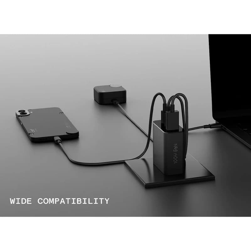 شارژر 100 وات ناتینگ مدل Nothing CMF Power GaN سه پورت — تصویر ۶
