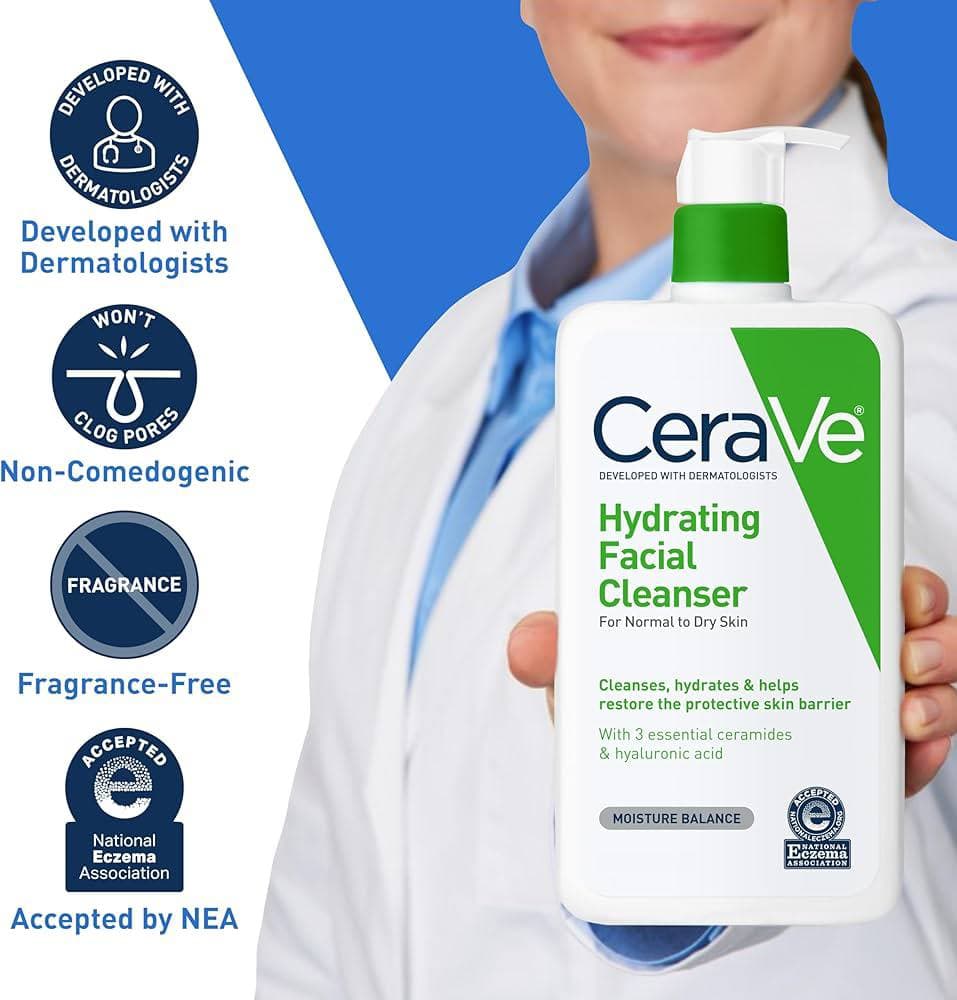 ژل شستشو آبرسان سراوی مدل HYDRATING CLEANSER — تصویر ۳