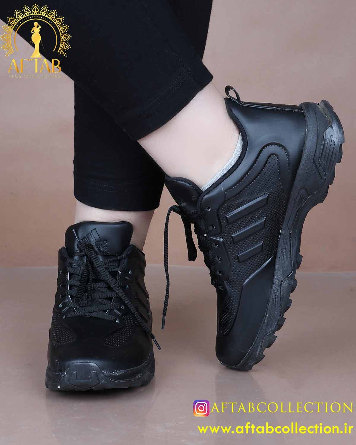 کفش اسپرت آدیداس مشکی پابزرگ 6317 — تصویر ۵