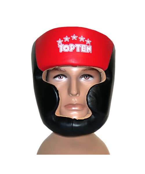 کلاه بوکس فک دار چرم TOPTEN