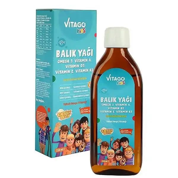 شربت روغن ماهی امگا 3 با طعم پرتقال ویتاگو 150ml