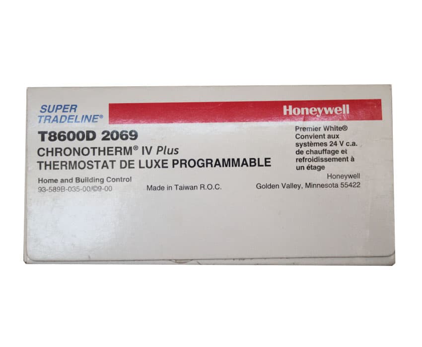 ترموستات اتاقی 24 ولت قابل برنامه ریزی هانیول مدل T8600D 2069 — تصویر ۶