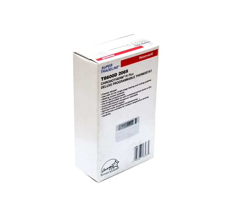 ترموستات اتاقی 24 ولت قابل برنامه ریزی هانیول مدل T8600D 2069 — تصویر ۵