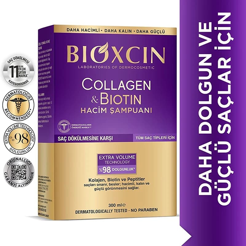 شامپو بیوکسین کلاژن و بیوتین Bioxcin Biotin collagen — تصویر ۲
