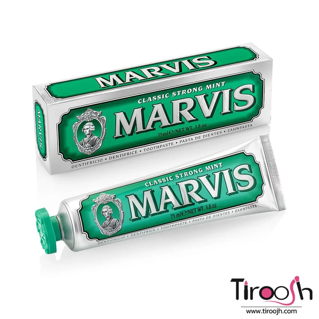 خمیر دندان مارویس سبز کلاسیک MARVIS classic strong — تصویر ۵