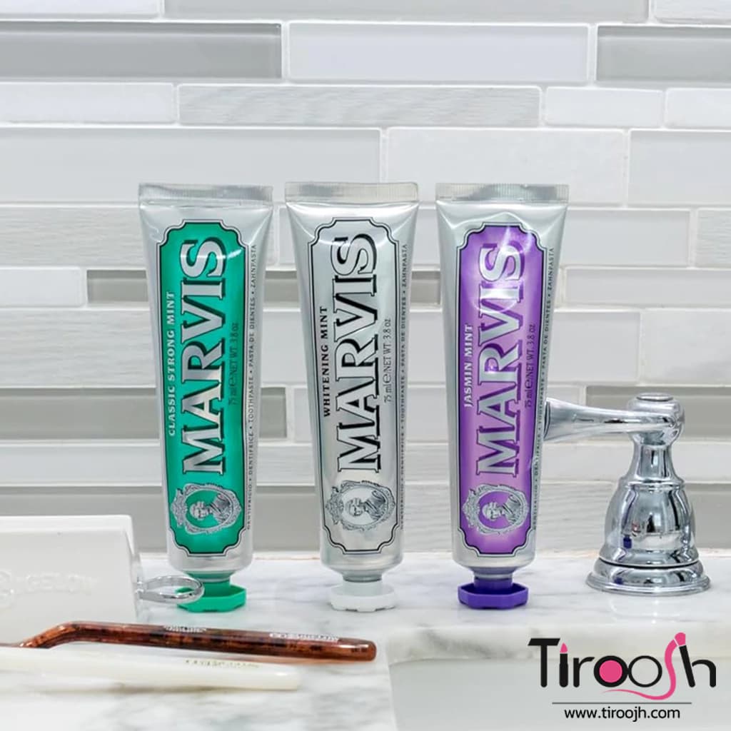 خمیر دندان مارویس سبز کلاسیک MARVIS classic strong — تصویر ۲
