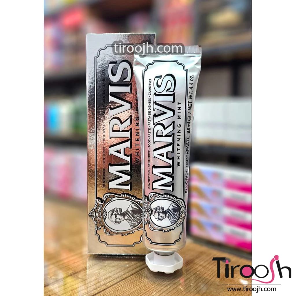 خمیر دندان مارویس سفید کننده (نقره ای) MARVIS — تصویر ۲