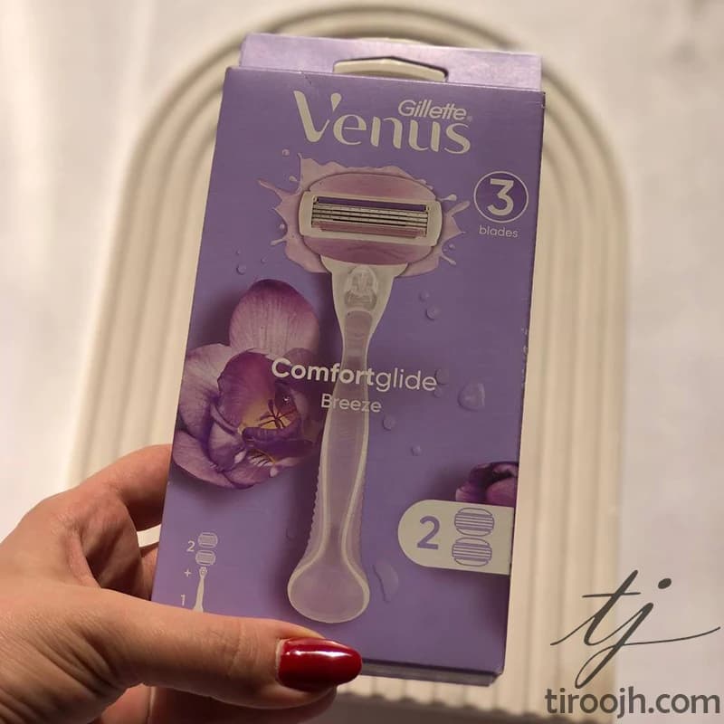 ژیلت ونوس بنفش ضد حساسیت زنانه + 2عدد یدک — تصویر ۷