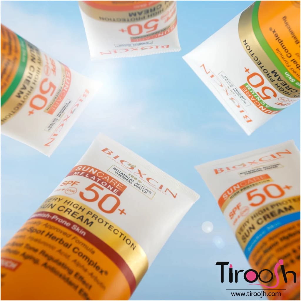 ضدآفتاب رنگی بیوکسین پوست چرب +SPF 50 — تصویر ۶