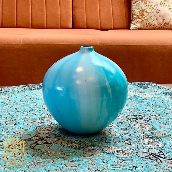 گلدان دکوری و تزئینی سفالی طرح آیسان کد sh137 — تصویر ۶