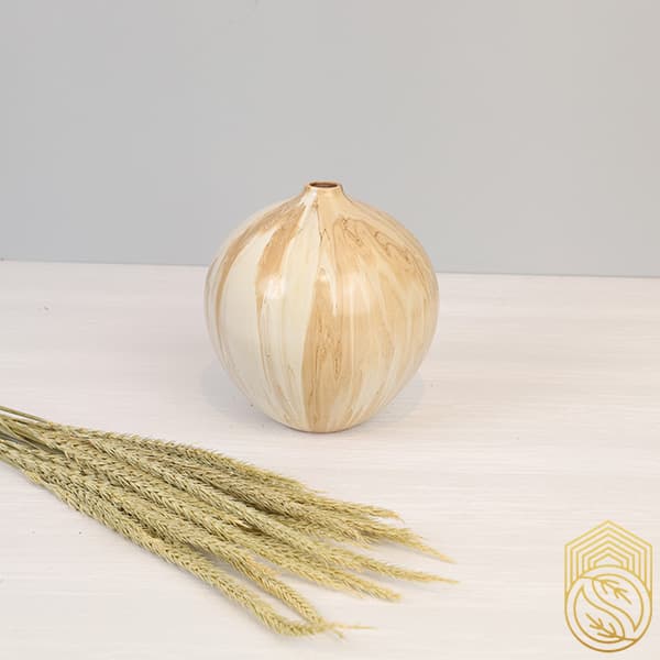 گلدان دکوری و تزئینی سفالی طرح آیسان کد sh137 — تصویر ۵