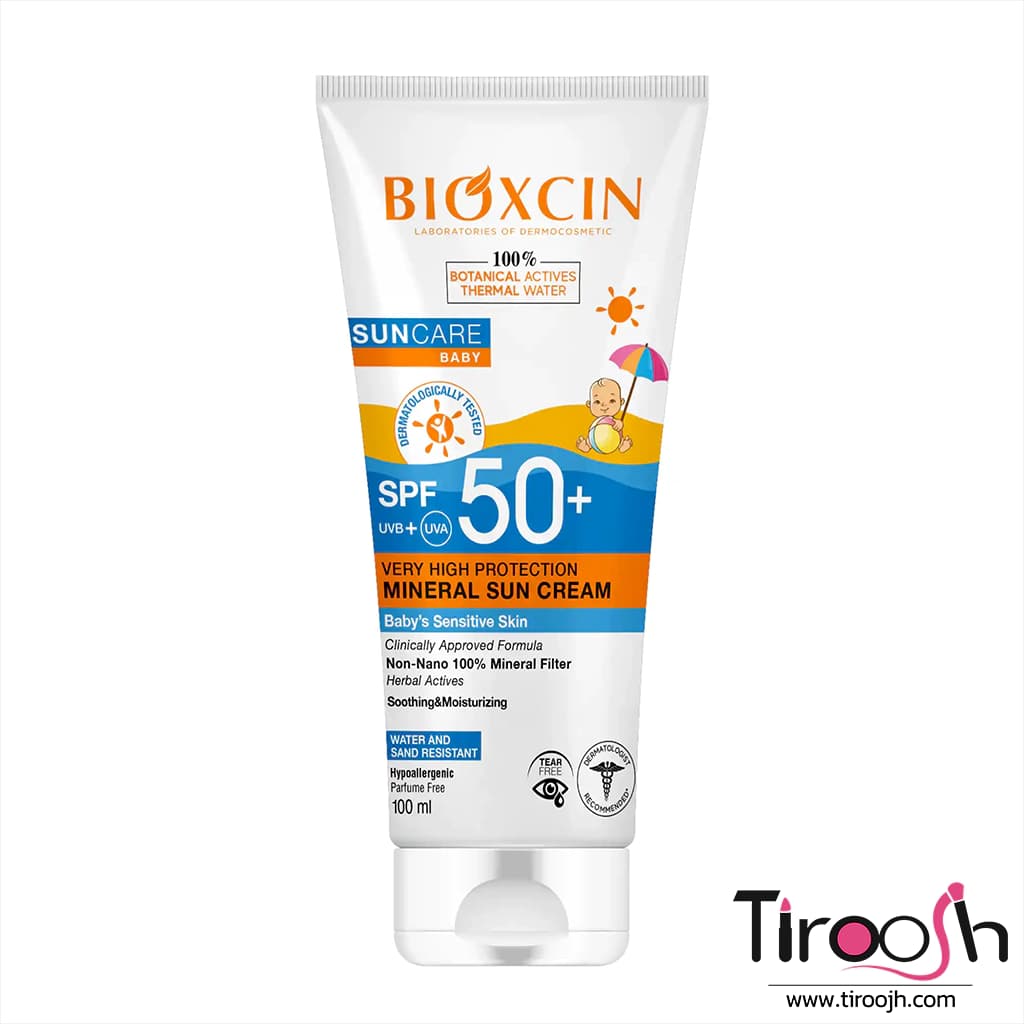 کرم ضد آفتاب کودک بیوکسین 1 سال به بالا +SPF 50