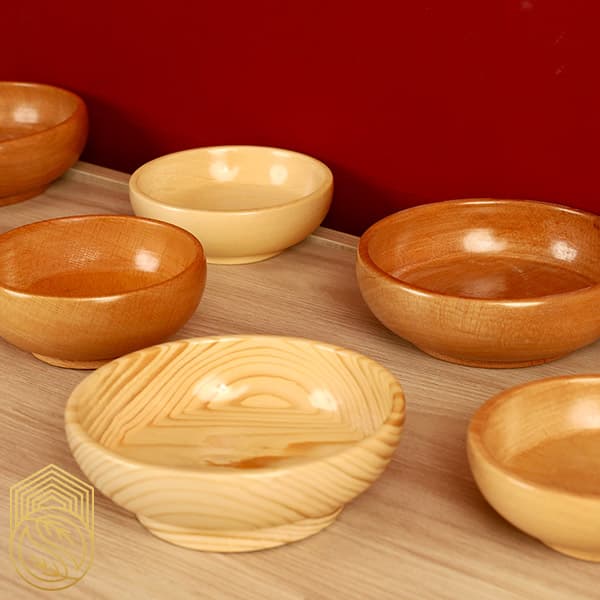 کاسه پیاله چوبی سرو و پذیرایی چوب نراد کد sh121 — تصویر ۳