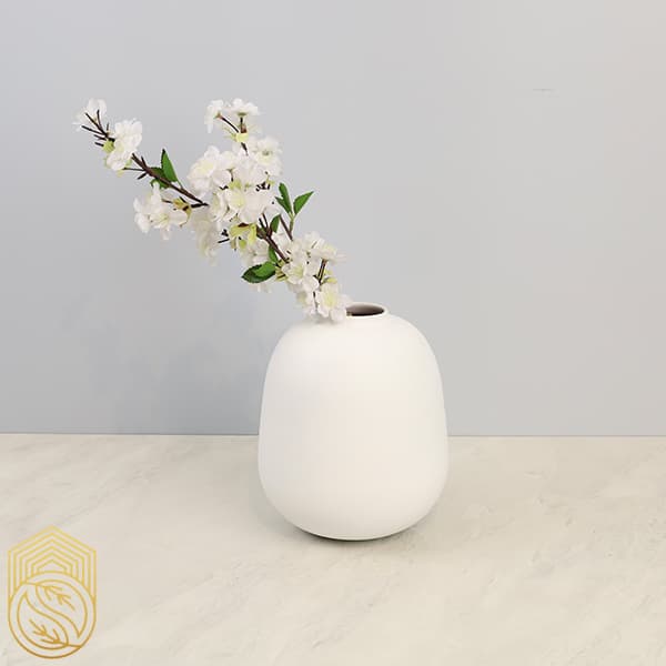 گلدان دکوری و تزئینی سفالی طرح مانیا کد sh59