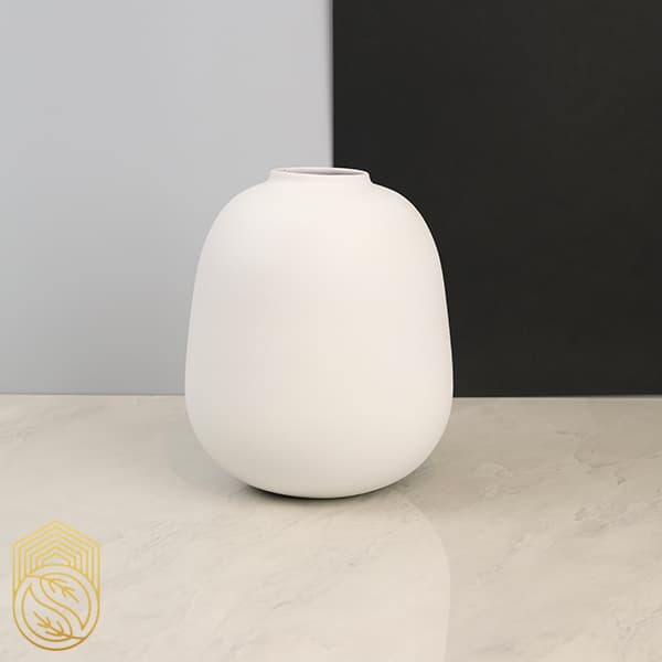 گلدان دکوری و تزئینی سفالی طرح مانیا کد sh59 — تصویر ۸