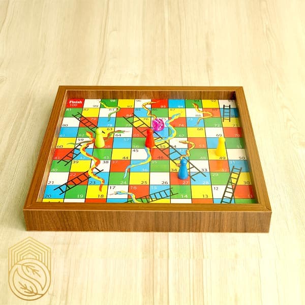 بازی منچ و مار و پله چوبی طرح تیم فوتبال sh27