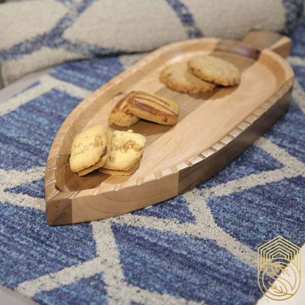 ظرف سرو و پذیرایی چوبی طرح کاج کد sh6