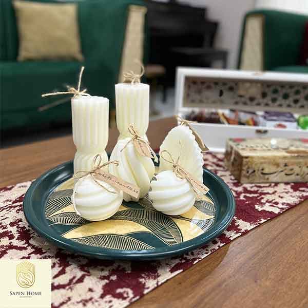 سینی گرد سفالی با طرح ویژه