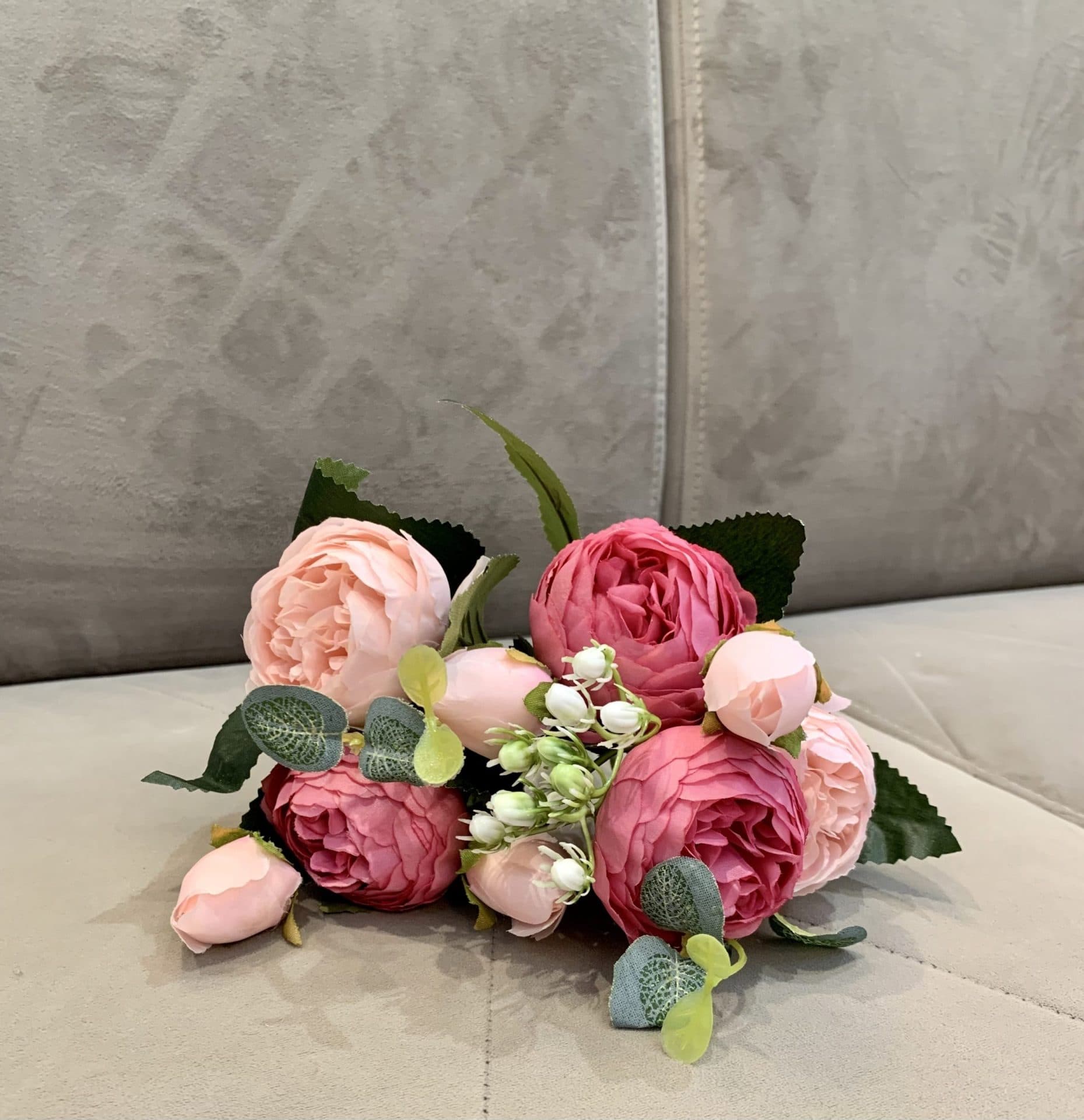 گل مصنوعی و دکوری پیونی چند شاخه درجه یک