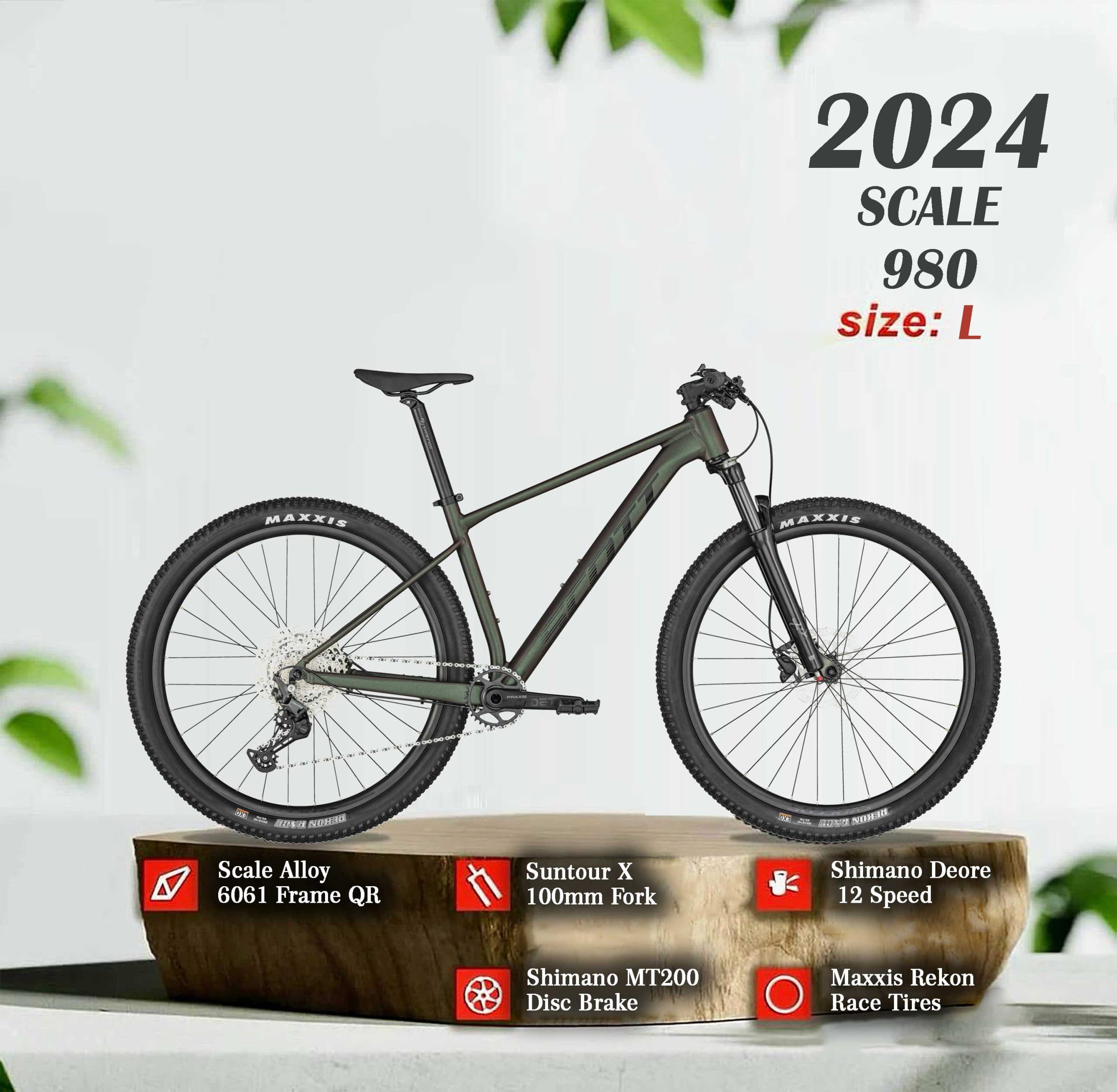 دوچرخه کوهستان اسکات SCALE 980 2024 مشکی — تصویر ۲