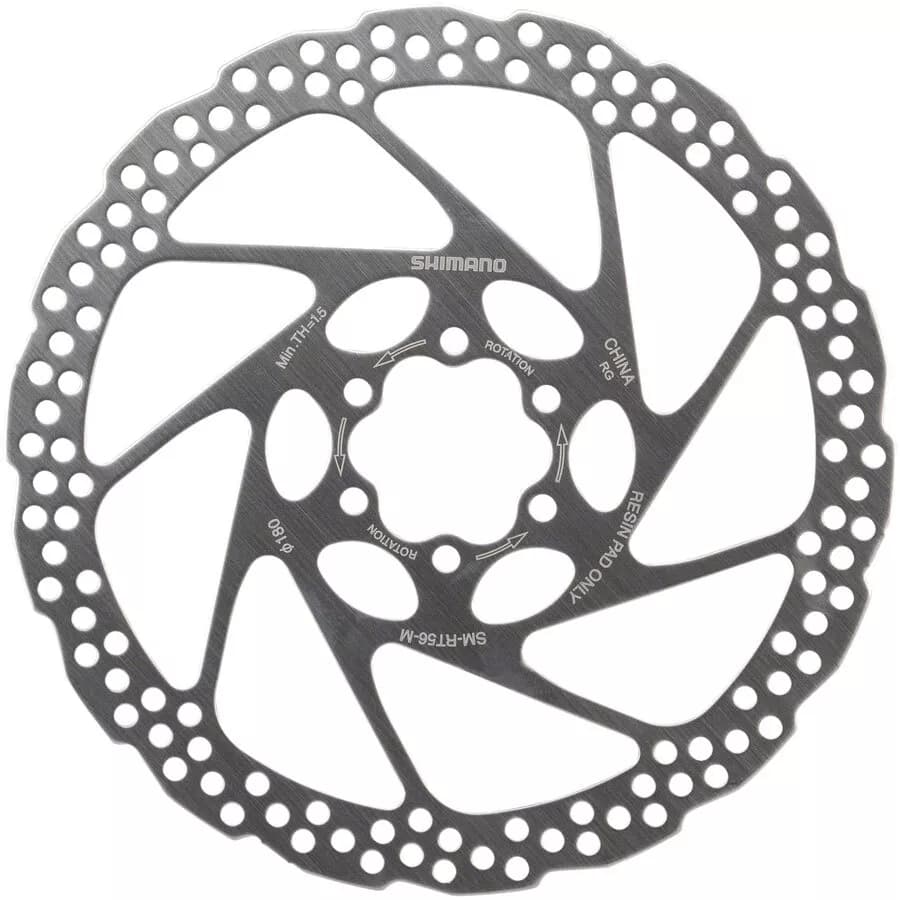 روتور صفحه دیسک Shimano SM-RT56M 180mm ترمز دوچرخه شیمانو شش پیچ