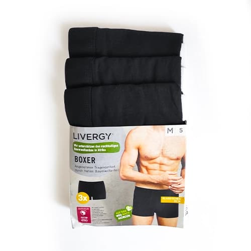 پک 3 تایی شورت مردانه پادار لیورجی Livergy (Esmara Men) آلمان مشکی — تصویر ۴