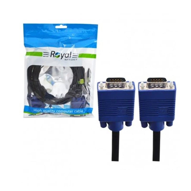کابل VGA برند رویال به طول 3 متر 6+3