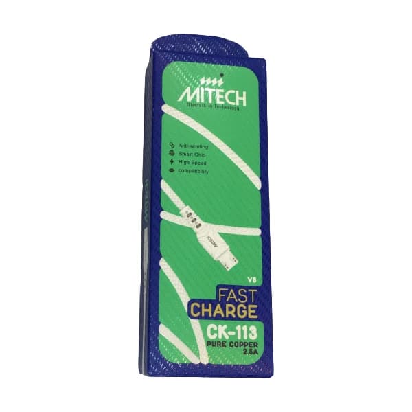 کابل USB به microUSB میتک مدل MITECH Ck-113 به طول 1.2 متر — تصویر ۲