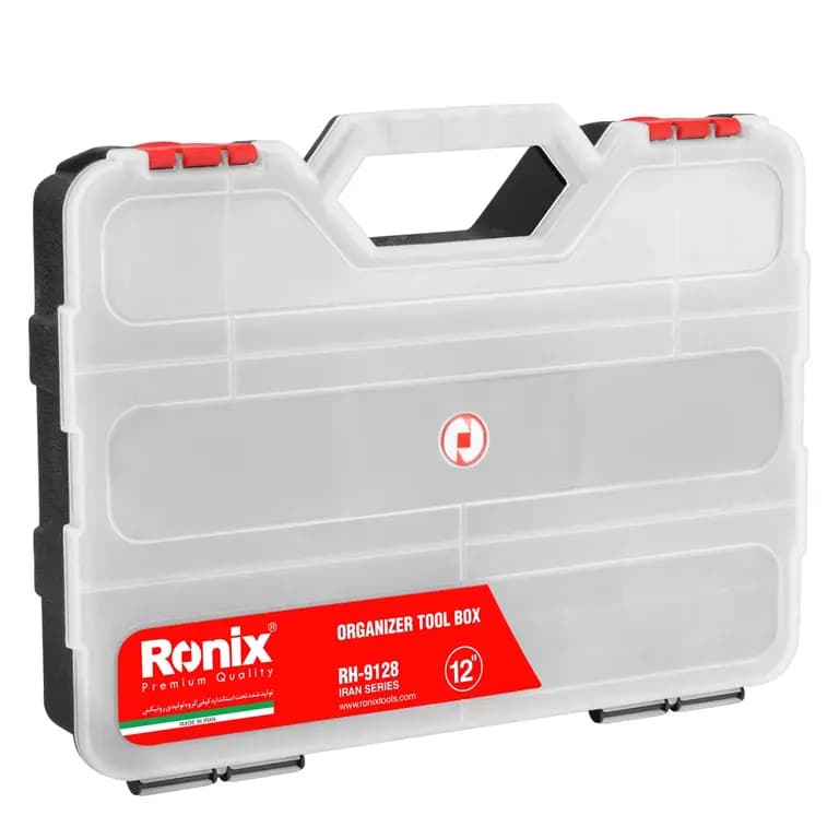 جعبه ابزار پلاستیکی اورگانایزر 12 اینچ رونیکس RH-9128 — تصویر ۲