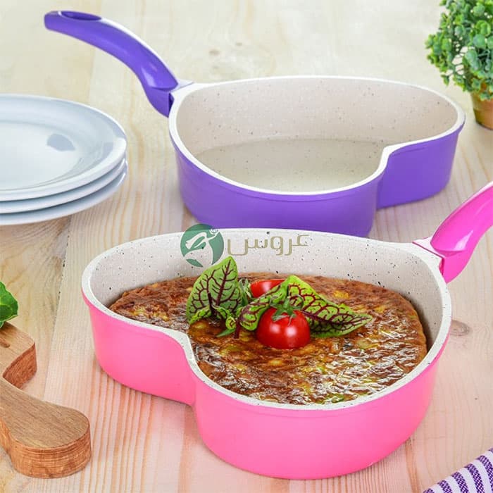 تابه قلبی دلوار سایز بزرگ عروس کد 32920 — تصویر ۲