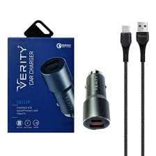 شارژر فندکی وریتی مدل C1119 به همرا کابل تبدیل USB-C