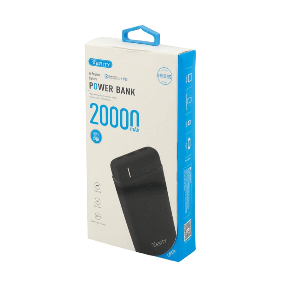 پاوربانک وریتی مدل V-PH132-20PD ظرفیت 20000 میلی آمپرساعت — تصویر ۴