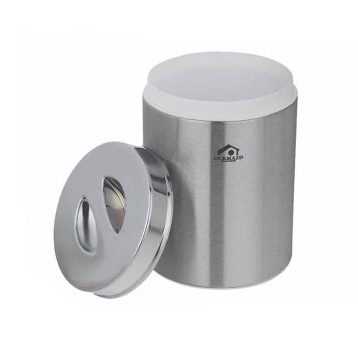 ست بانکه یک کیلویی استیل درب کروم سه عددی اورمزد کد IGO-011