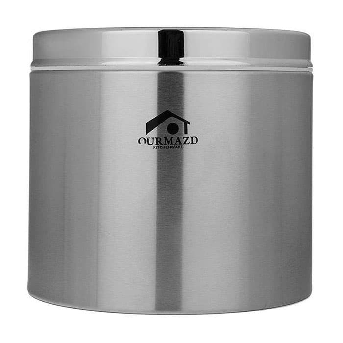 سطل قند استیل درب کروم اورمزد کد IGO-005