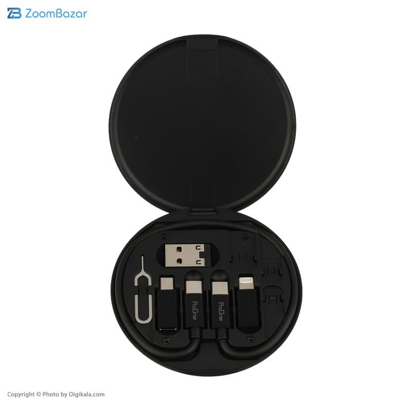 کابل تبدیل USB-C به USB-C / لایتنینگ / USB / micro USB پرووان مدل PCK001 طول 0.29 متر — تصویر ۵