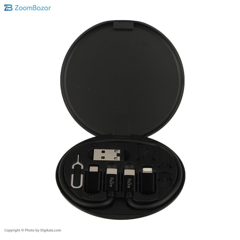 کابل تبدیل USB-C به USB-C / لایتنینگ / USB / micro USB پرووان مدل PCK001 طول 0.29 متر — تصویر ۴