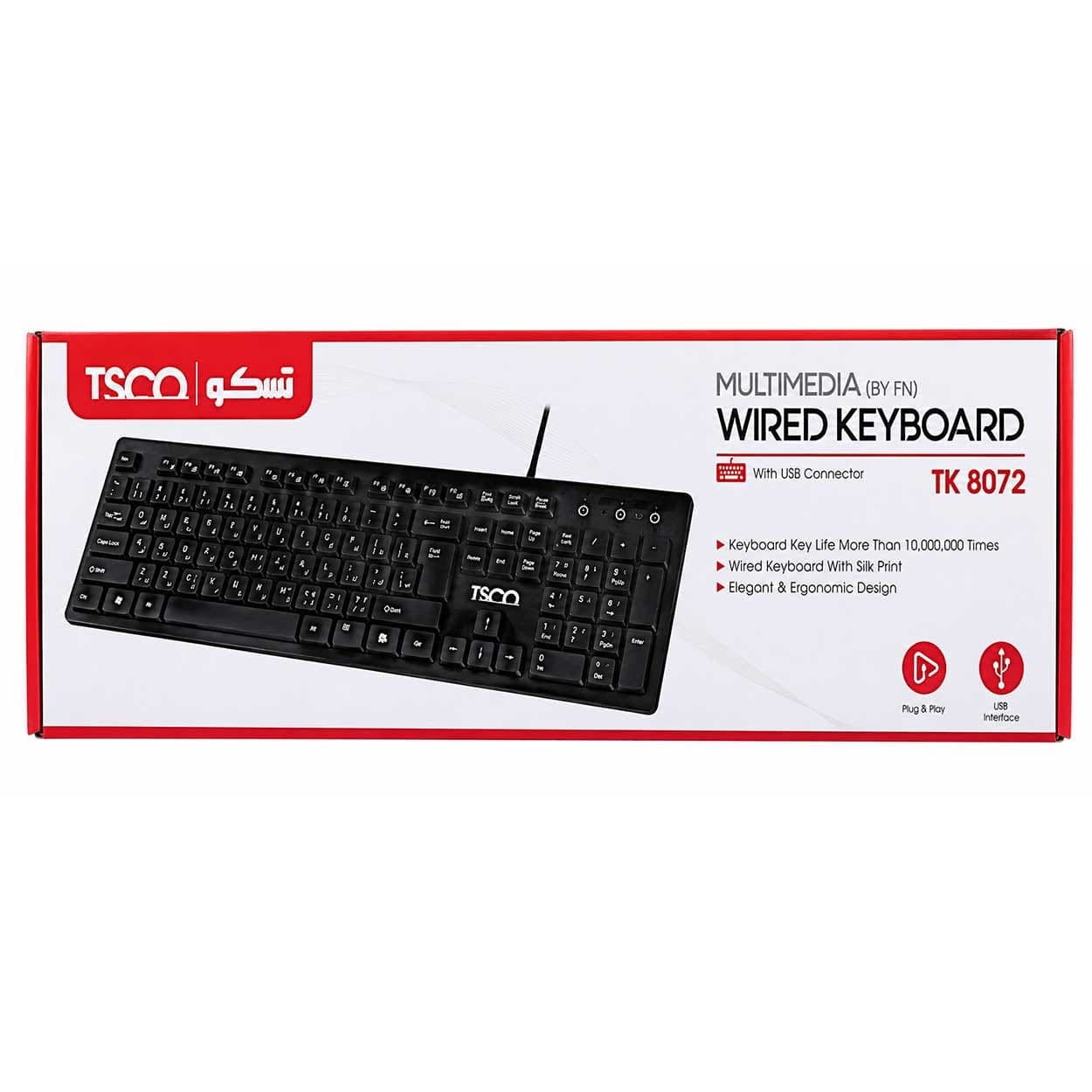 كيبرد سیم دار 8072-TSCO TK — تصویر ۲