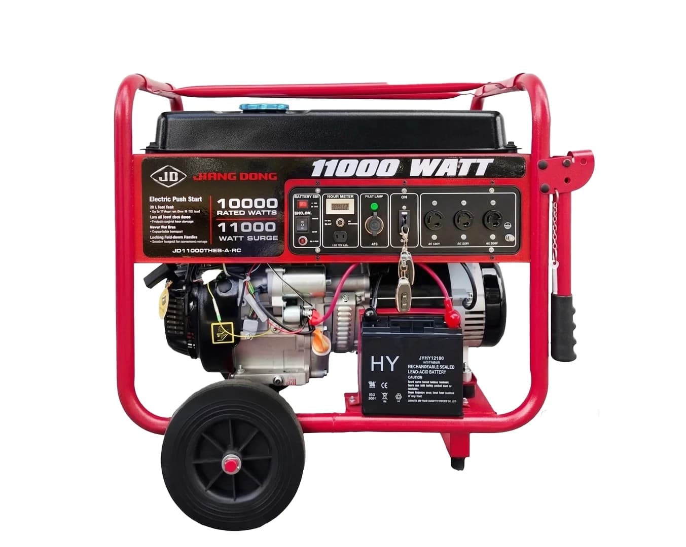 موتور برق سه گانه سوز استارتی تک فاز 11 کیلووات جیانگ دانگ JD11000THEB-A-RC-LPG-NG