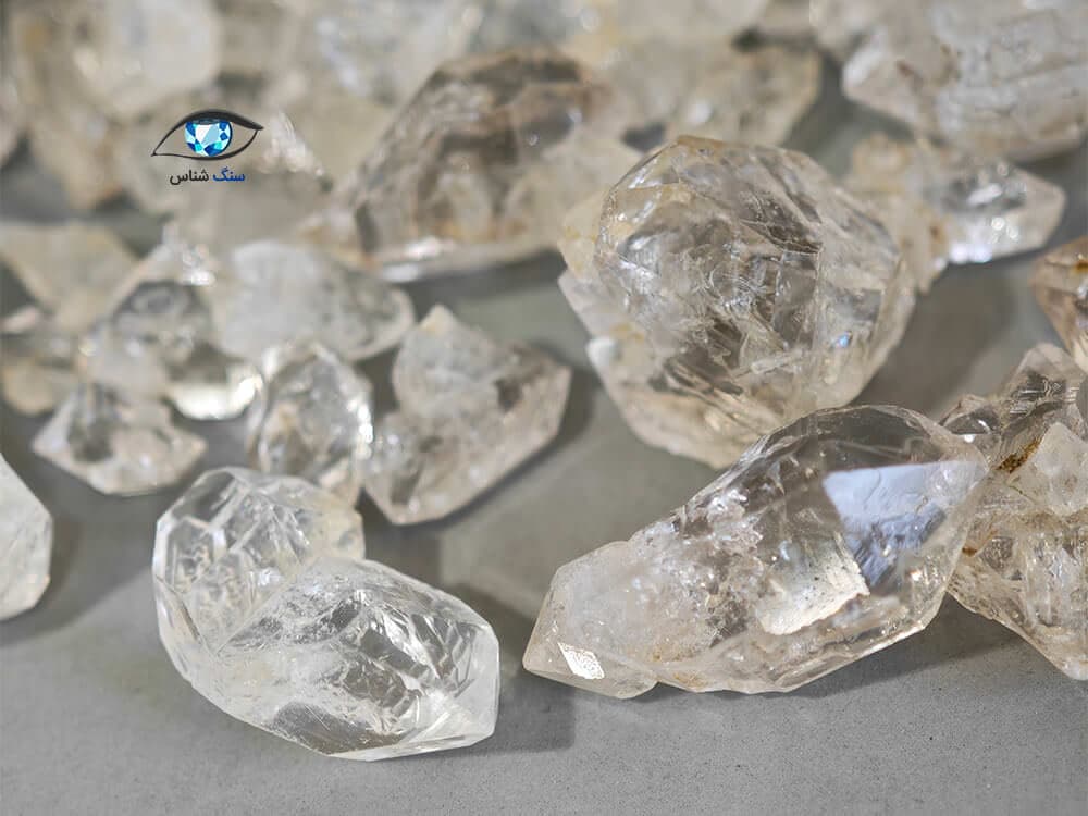 مجموعه کریستال کوارتز هرکیمر 52 گرم — تصویر ۲