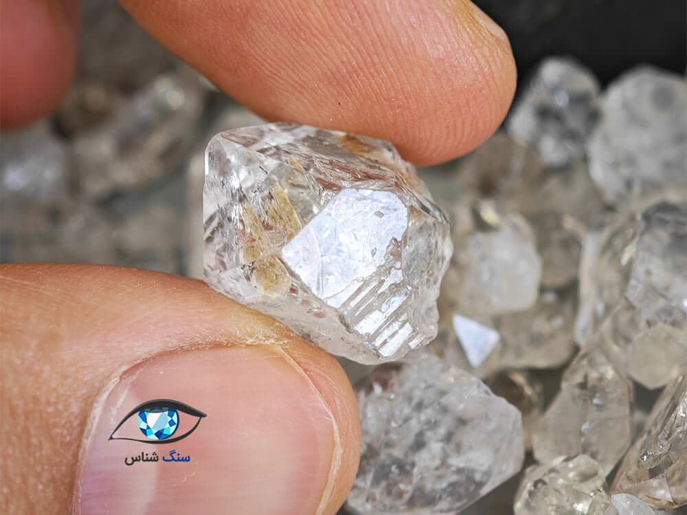 مجموعه کریستال کوارتز هرکیمر 52 گرم