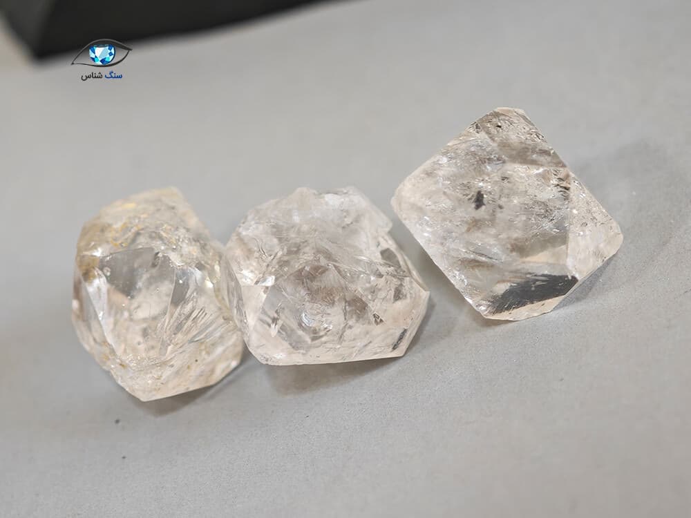 مجموعه بلور کوارتز هرکیمر 6 گرم — تصویر ۳