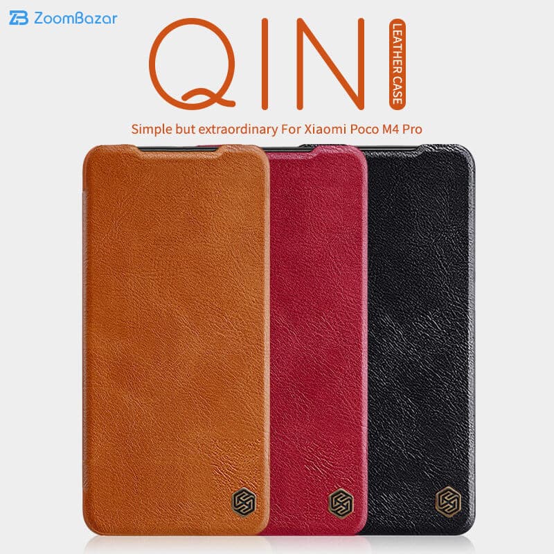 کیف کلاسوری نیلکین مدل QIN مناسب برای گوشی موبایل شیائومی Poco M4 Pro 4g — تصویر ۳