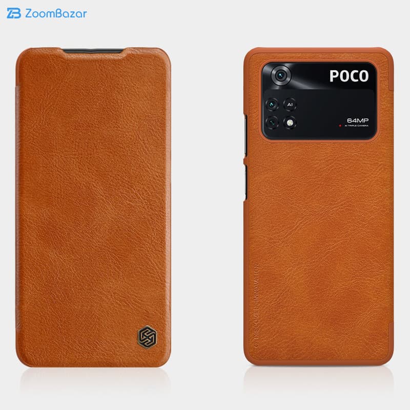 کیف کلاسوری نیلکین مدل QIN مناسب برای گوشی موبایل شیائومی Poco M4 Pro 4g — تصویر ۵