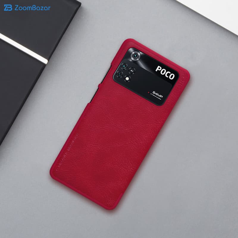 کیف کلاسوری نیلکین مدل QIN مناسب برای گوشی موبایل شیائومی Poco M4 Pro 4g — تصویر ۷