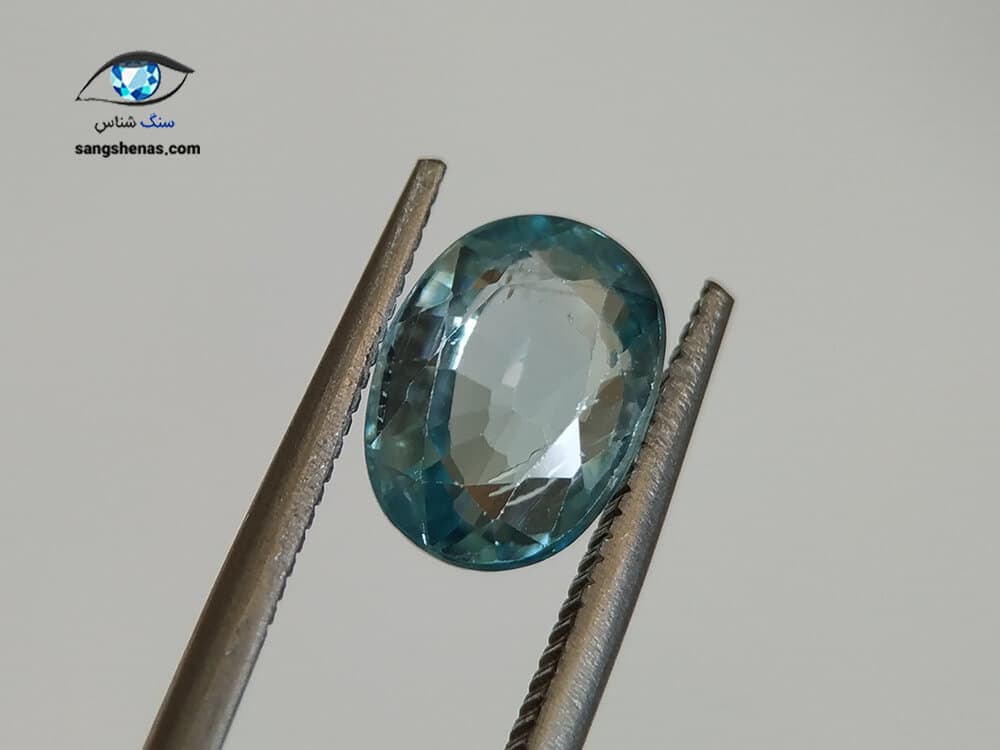 نگین زیرکن آبی (شناسنامه دار) 3.11 قیراط — تصویر ۶