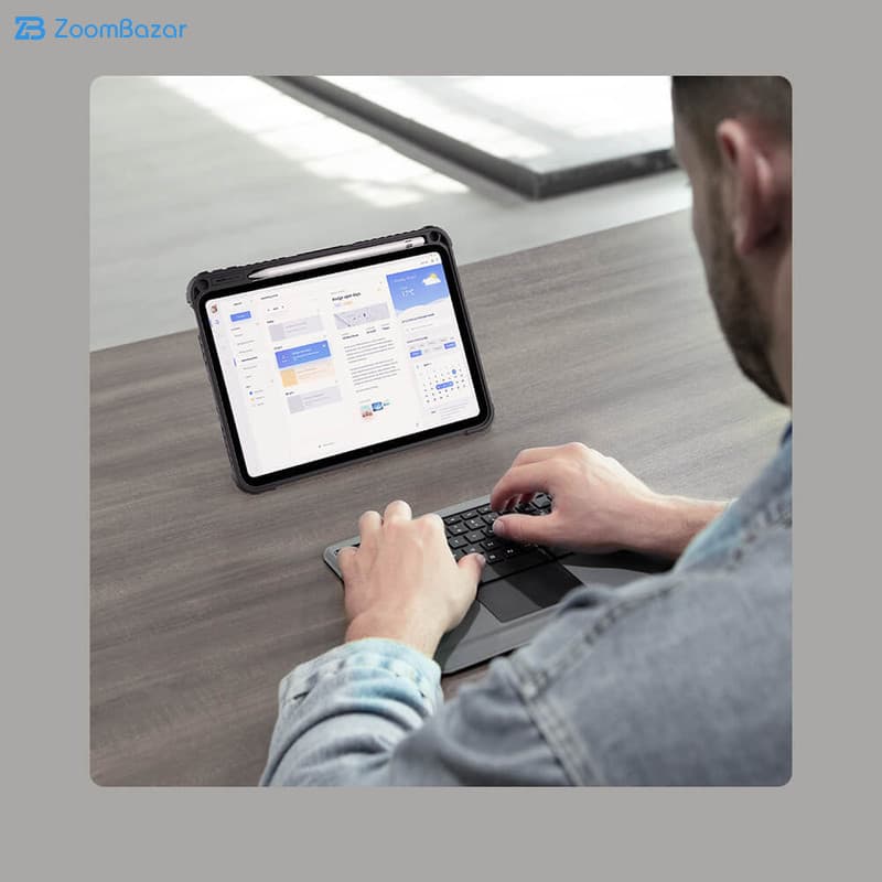 کیف کلاسوری نیلکین مدل Bumper Combo Keyboard مناسب برای تبلت اپل (iPad A16/ iPad 11 (2025) / iPad 10/ iPad 10.9 (2022 — تصویر ۳
