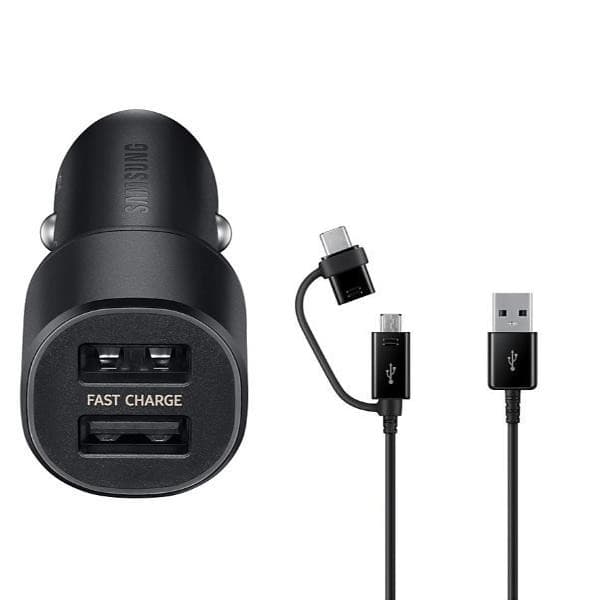 شارژر فندکی سامسونگ مدل EP-L1100 به همراه کابل تبدیل USB-C/microUSB | اصلی
