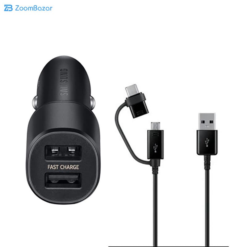 شارژر فندکی سامسونگ مدل EP-L1100 به همراه کابل تبدیل USB-C/microUSB | اصلی — تصویر ۵