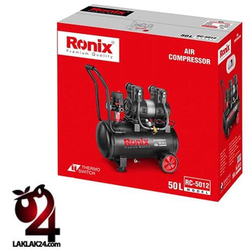 کمپرسور باد 50 ليتری سايلنت رونيکس مدل RC-5012 — تصویر ۴